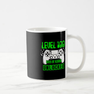 Taza De Café Nivel 100 Días De Escuela Niños De Videojuegos Des