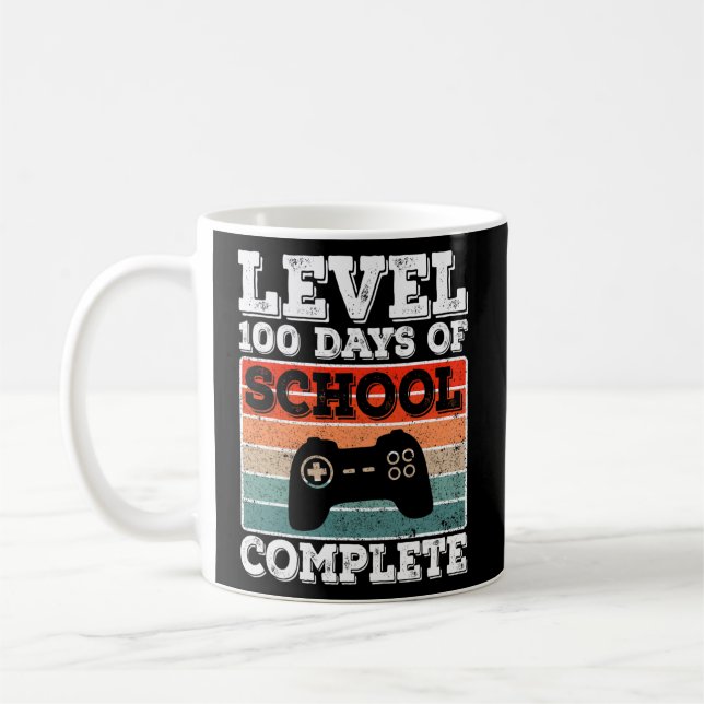 Taza De Café Nivel 100 Días Escolares De Video De Jugadores Com (Izquierda)