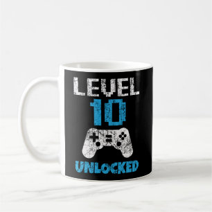 Taza De Café Nivel 10 Diversión Desbloqueada 10 Cumpleaños Ga D