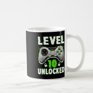 Taza De Café Nivel 10 Videojuego desbloqueado Niño de 10 años 1