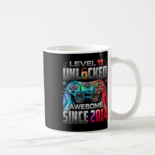 Taza De Café Nivel 11 Desbloqueado Increíble Desde el Cumpleaño