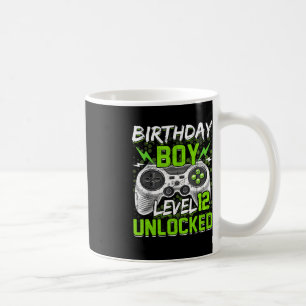 Taza De Café Nivel 12 desbloqueado Gamer 12th Birthday Gift Vid