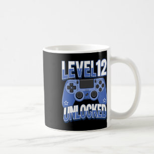 Taza De Café Nivel 12 Desbloqueado Video Divertido Jugador Cump