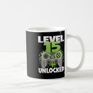 Taza De Café Nivel 15 Desbloqueado Videojuegos 15 Cumpleaños Ju