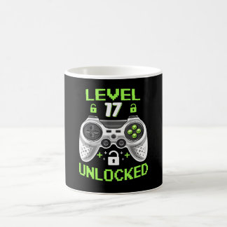 Taza De Café Nivel 17 desbloqueado regalo de cumpleaños de 17 a