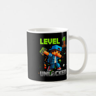 Taza De Café Nivel 1 Desbloqueado Cumpleaños Divertido Niño Jug