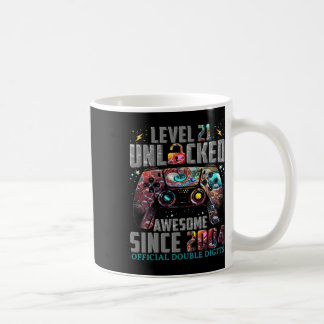 Taza De Café Nivel 21 Desbloqueado Increíble Desde el Cumpleaño