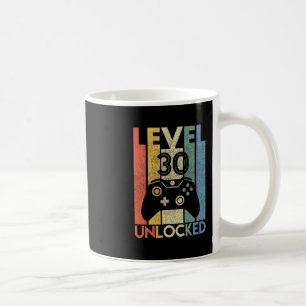 Taza De Café Nivel 30 Desbloqueado Video Divertido Jugador Cump