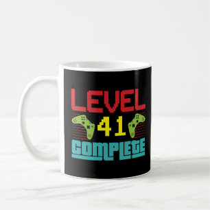 Taza De Café Nivel 41 Nivel completo 41 Desbloqueado 41 Cumplea