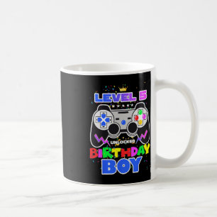 Taza De Café Nivel 5 Juego de Video Desbloqueado Cumpleaños Jug