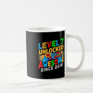 Taza De Café Nivel 7 Desbloqueado Increíble Desde Cumpleaños 7