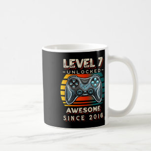 Taza De Café Nivel 7 Desbloqueado Videojuego Siete Cumpleaños 7