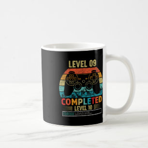 Taza De Café Nivel 9 Completado Nivel 10 Cargando 9º Cumpleaños