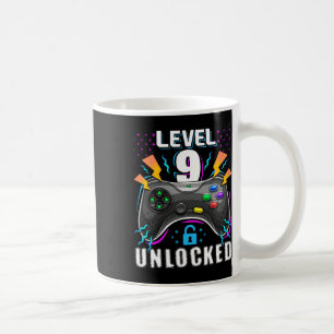 Taza De Café Nivel 9 Desbloqueado Videojuego Cumpleaños 9 Gif p