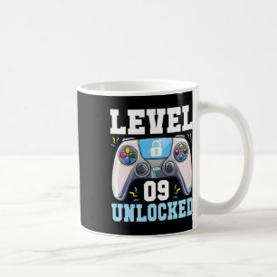 Taza De Café Nivel 9 Desbloqueado Videojuego Cumpleaños 9 Jugad