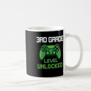 Taza De Café Nivel de 3er grado desbloqueado Gamer Ck para ir a