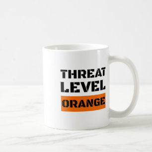 Taza De Café Nivel de amenaza Naranja Alto riesgo de que Trump