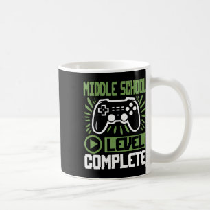 Taza De Café Nivel de escuela intermedia Gamer completo Cl de 2