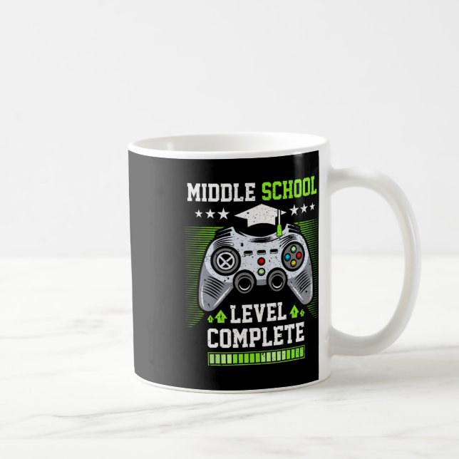 Taza De Café Nivel de Escuela Intermedia Graduación Completa Cl (Derecha)