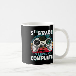 Taza De Café Nivel de Grado Gamer Completo Graduación 5to Grado