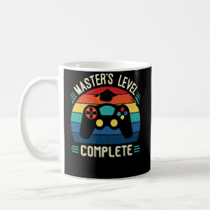 Taza De Café Nivel de Maestría completado, Graduación GIft, M