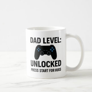 Taza De Café Nivel de papá desbloqueado - Gracioso Día del Padr