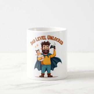 Taza De Café 🎮 nivel de papá desbloqueado - Gracioso jugador d
