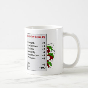 Taza De Café Nivel-Para arriba del cumpleaños