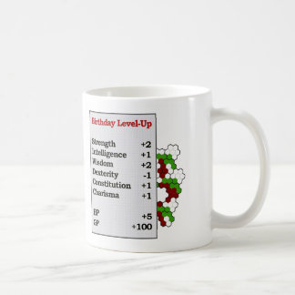 Taza De Café Nivel-Para arriba del cumpleaños