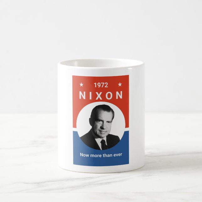 Taza De Café Nixon - ahora más que nunca - 1972 (Centro)