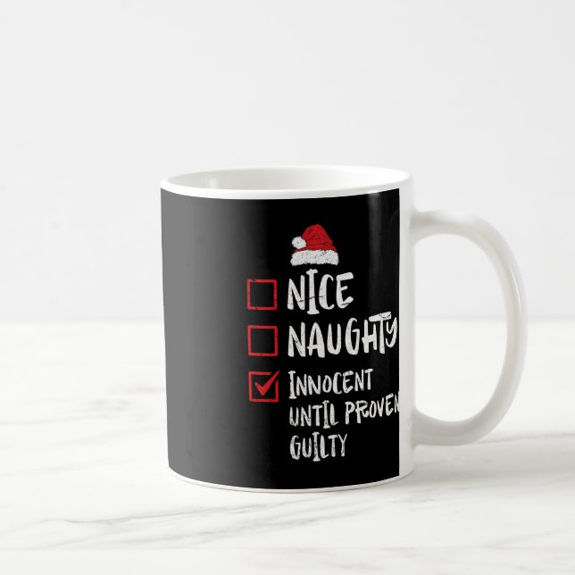 Taza De Café Niza traviesa inocente hasta cristiana culpable de (Derecha)