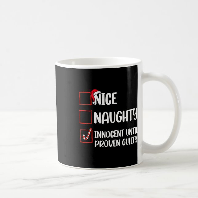 Taza De Café Niza traviesa inocente hasta cristiana culpable de (Derecha)