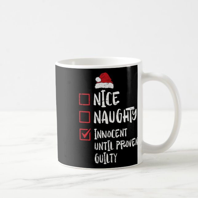 Taza De Café Niza traviesa inocente hasta cristiana culpable de (Derecha)