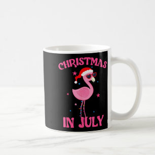 Taza De Café Nk Flamenco En Sombrero De Santa Navidad En Julio 
