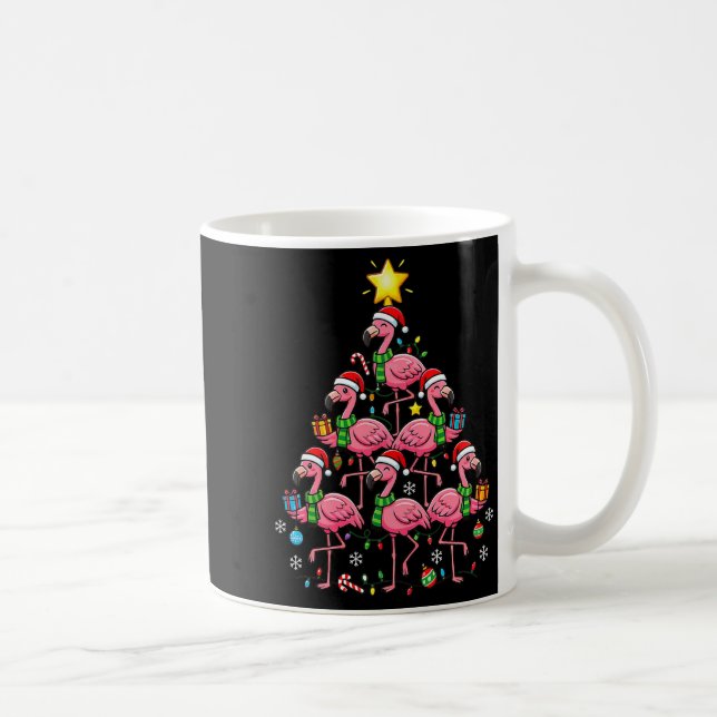 Taza De Café Nk Flamingo Christmas Tree Santa Flamingo Holiday  (Derecha)