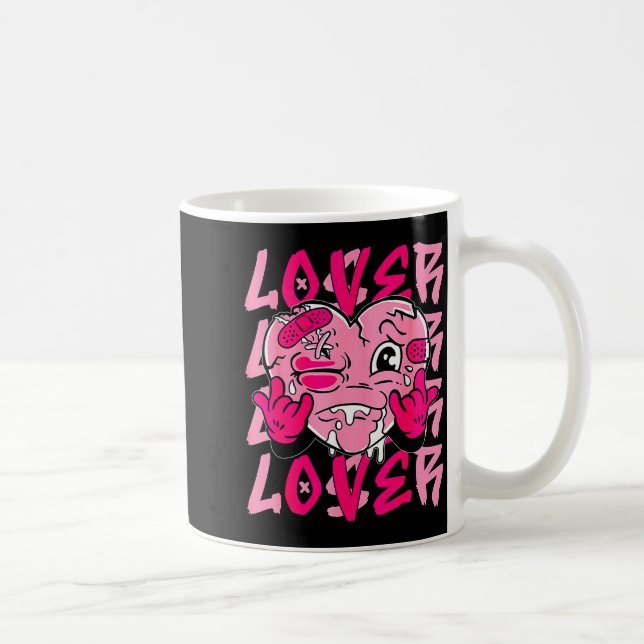 Taza De Café Nk Loser Lover Nk Drip Heart Matching Tee For Men  (Derecha)