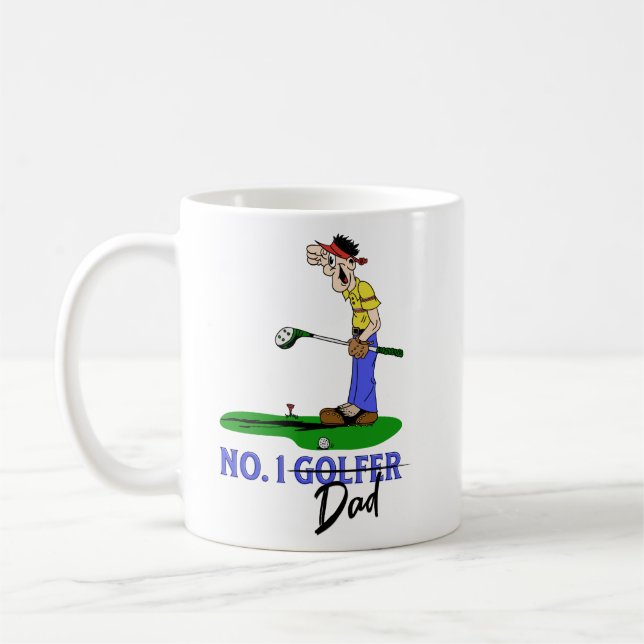 Taza De Café No. 1 Golfer Dad (Izquierda)