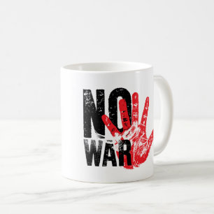 Taza De Café ¡NO A LA GUERRA! diseño radical para tiempos radic