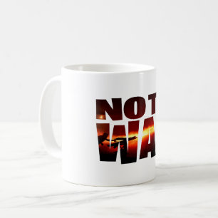 Taza De Café No A La Ronda Clásica Del Botón Clásico De La Cade
