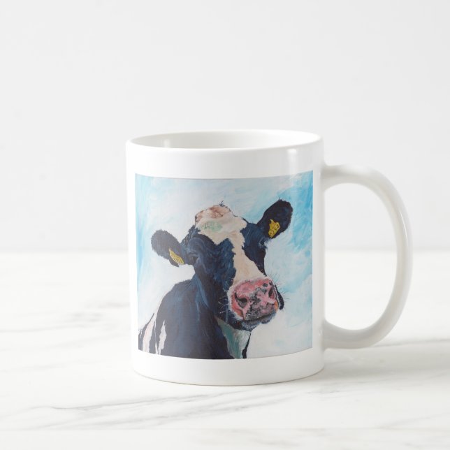 Taza De Café No acobarde ninguna vaca frisia irlandesa 01. 0254 (Derecha)