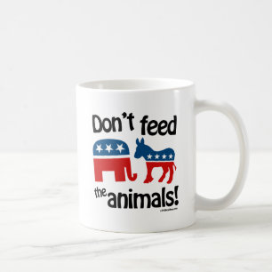 Taza De Café No Alimentar a los Animales -