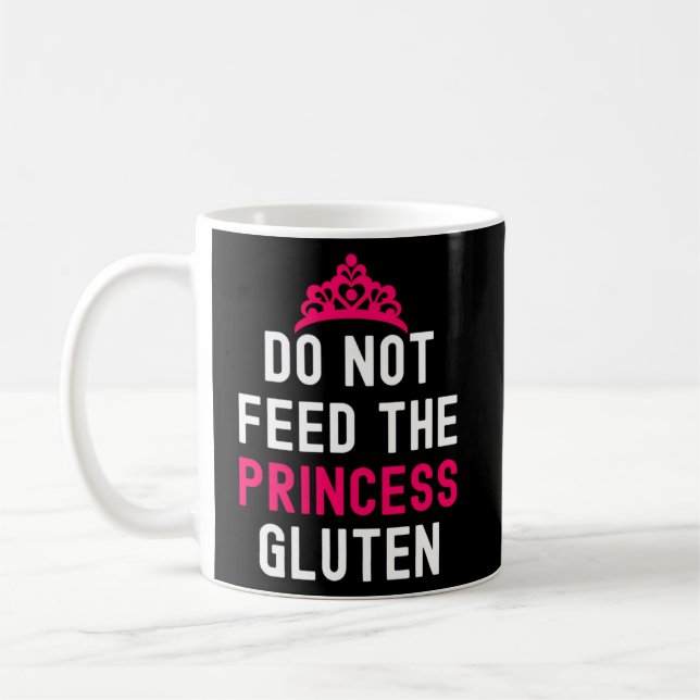 Taza De Café No Alimente Esta Alergia Princesa Gluten Celiac D (Izquierda)