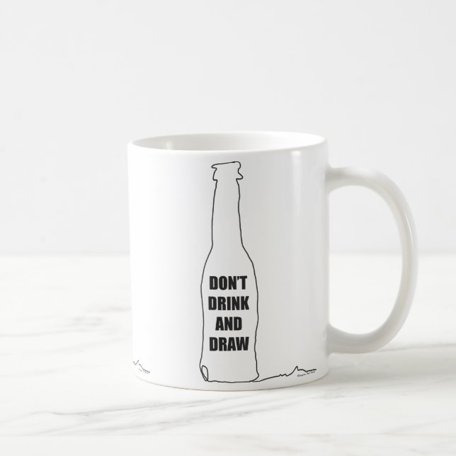 Taza De Café No bebas y dibujas (Derecha)