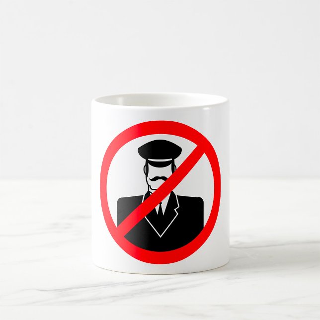 Taza De Café No Chauffeur Allowed Symbol Funny Warning (Subido por el creador)