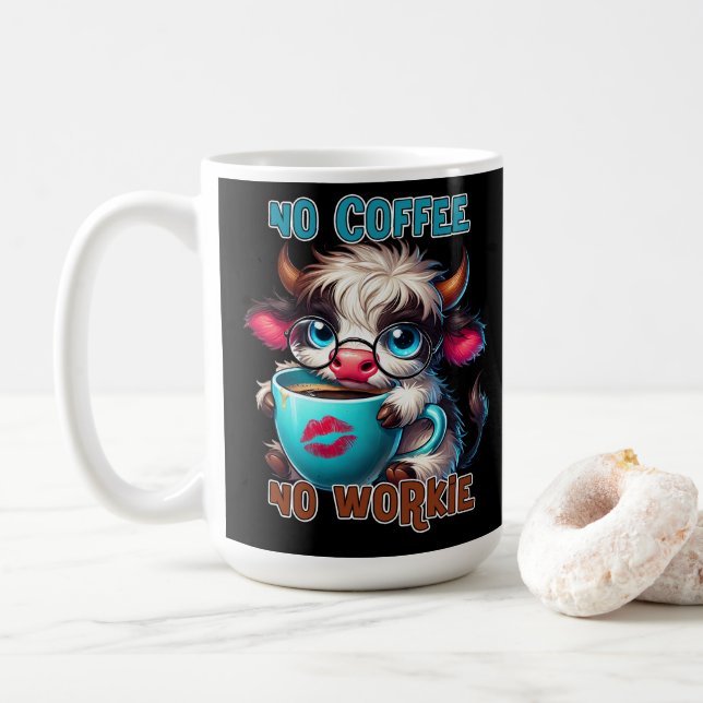 Taza De Café No Coffee No Workie  (Con donut)