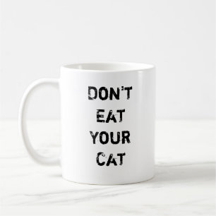 Taza De Café No coma su gato