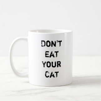 Taza De Café No coma su gato