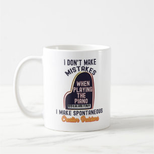 Taza De Café No cometo errores al tocar el piano