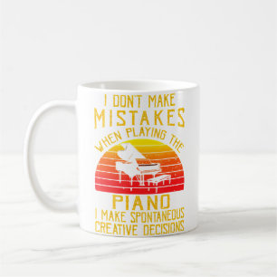 Taza De Café No Cometo Errores Cuando Toco El Piano