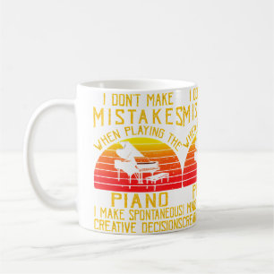 Taza De Café No Cometo Errores Cuando Toco El Piano